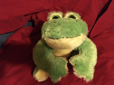 Aurora Plush Green Frog 10"