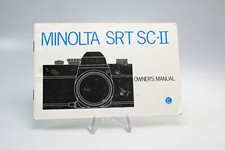 Minolta SRT SC-II User Instruction Manual Guide G795