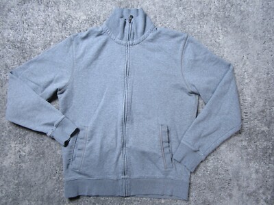 Esprit Jacket Mens Medium Essentials Track Gray Long Sleeve Mock Activewear