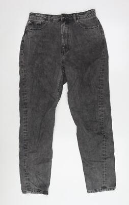 Denim Glassons Damen grau Baumwolle gerade Jeans Größe 8 L26 in normalem Reißverschluss