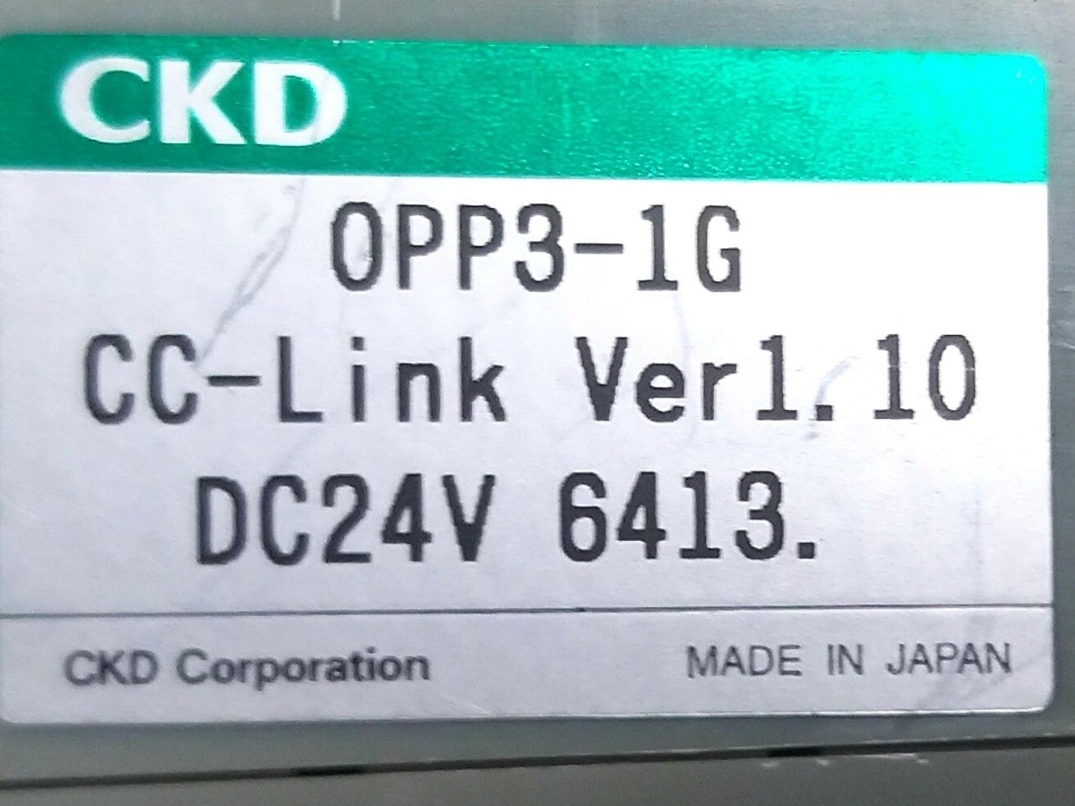 CKD OPP3-1G CC-LINK VER. 1.10 DC24V, USED | eBay
