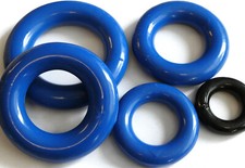 Set of 5 PVC donut ring 30 to 72 mm heavy weight 4 lab waterbath flask stabilize