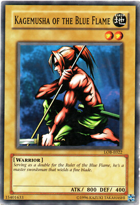 LOB-E022 Kagemusha of the  Blue Flame aus Legend of Blue Eyes White Dragon