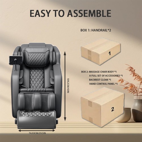 Massage Chair Full Body Zero Gravity Recliner Hip Heating Foot Massage for Home - Picture 24 of 59