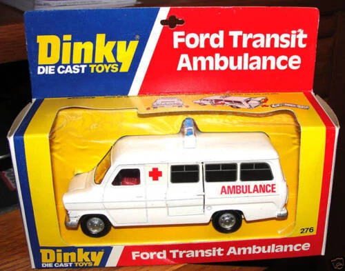 Dinky Ford ambulâncias brinquedo e de metal fundido