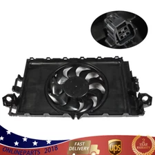 For Tesla Model 3 2017-2020 2021 Black Radiator Cooling Fan Assembly 107708400E