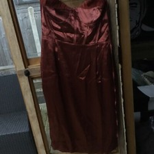 Boohoo  Satin Corset Frill Cup Mini Dress Size 14.