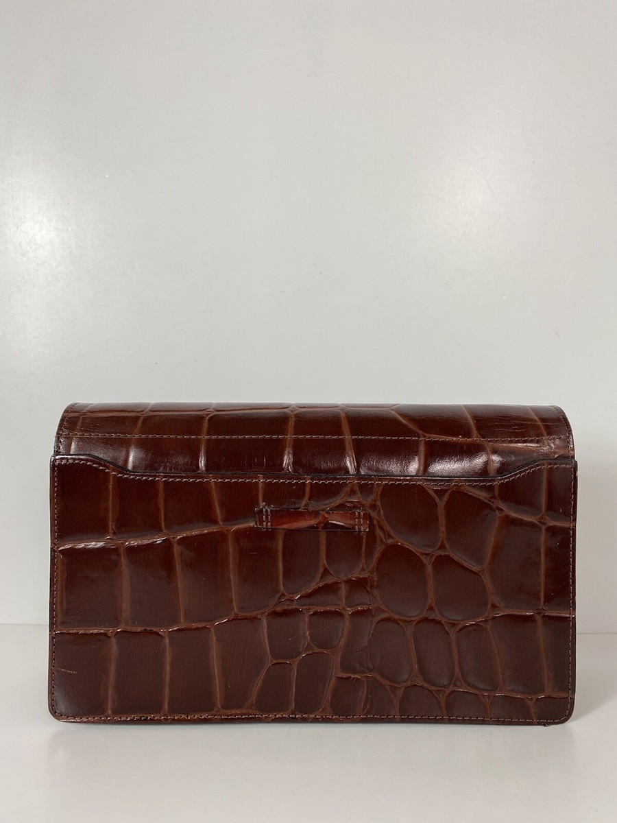 Vtg JEAN PAUL GAULTIER BURGUNDY CROC BAG | eBay