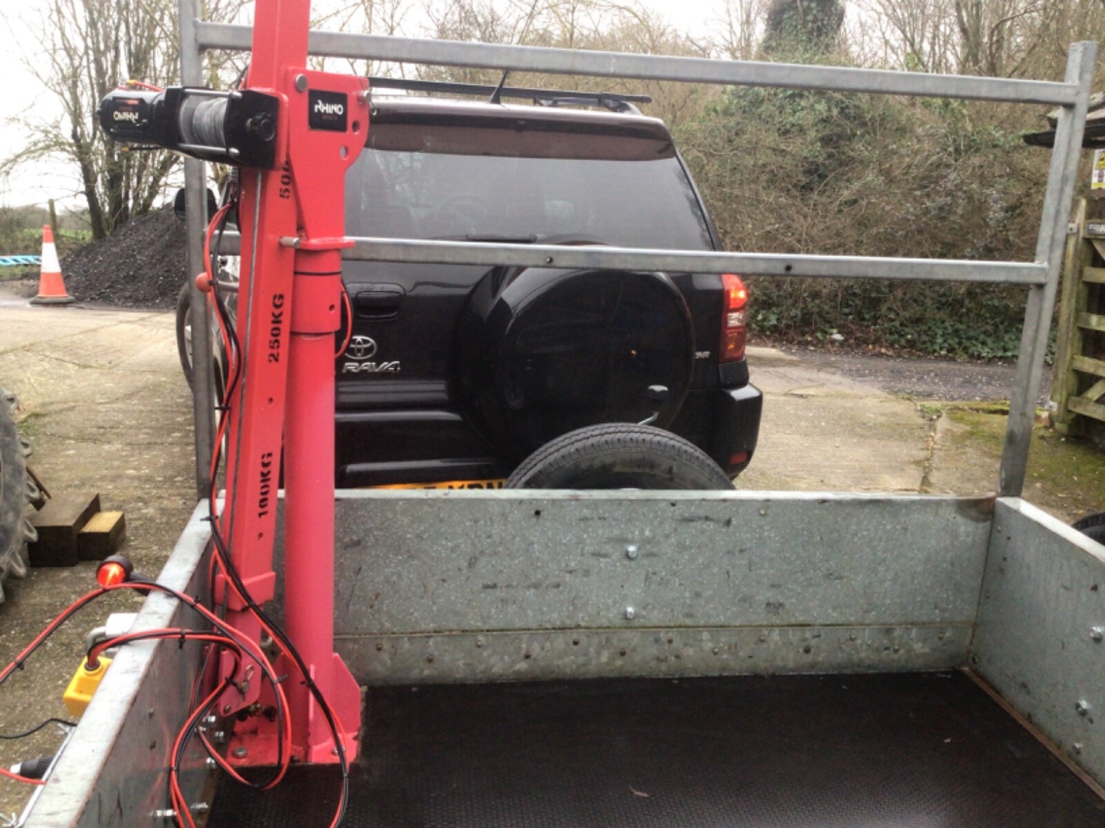 IFOR WILLIAMS TRAILER GD85G TWIN AXLE MANY NEW EXTRAS ELECTRIC HOIST