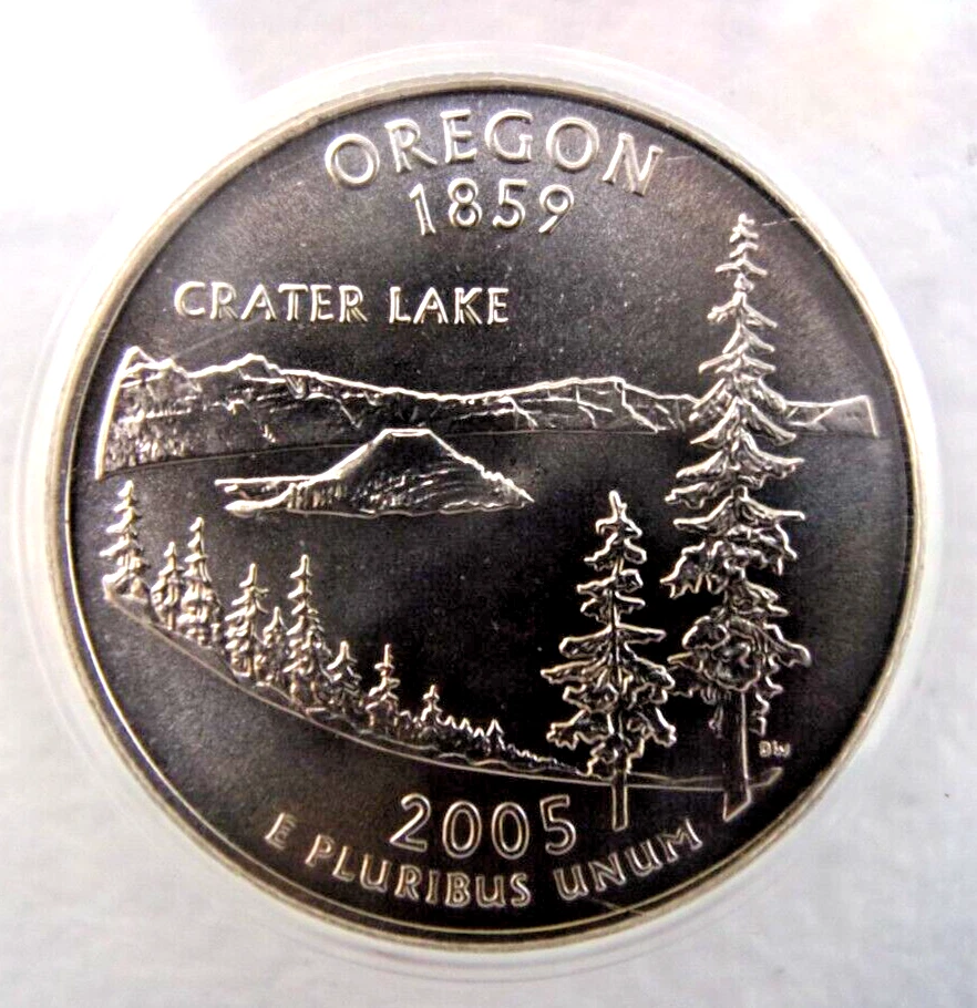 2005-S Oregon Clad Quarter ANACS MS 69 Satin Finish - Image 2 of 3