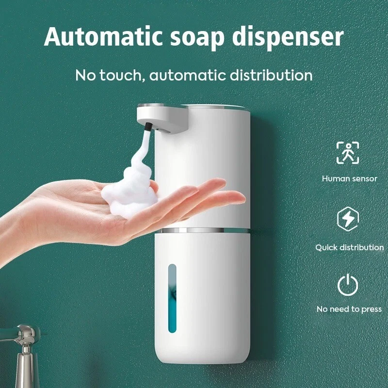 Automatic Foaming Soap Dispenser, Touchless Dispenser 400ml USB Rechargeable - Image 2 of 4