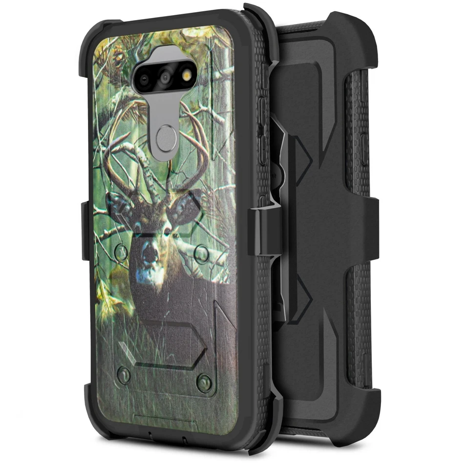 For LG Aristo 5 Phoenix Holster Case Armor Belt Clip Kickstand Cover + Screen - Image 4 of 4