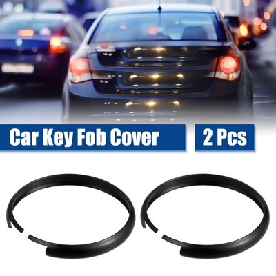 2pc Aluminum Alloy Car Remote Key Fob Cover Shell Case for Mini Cooper Black