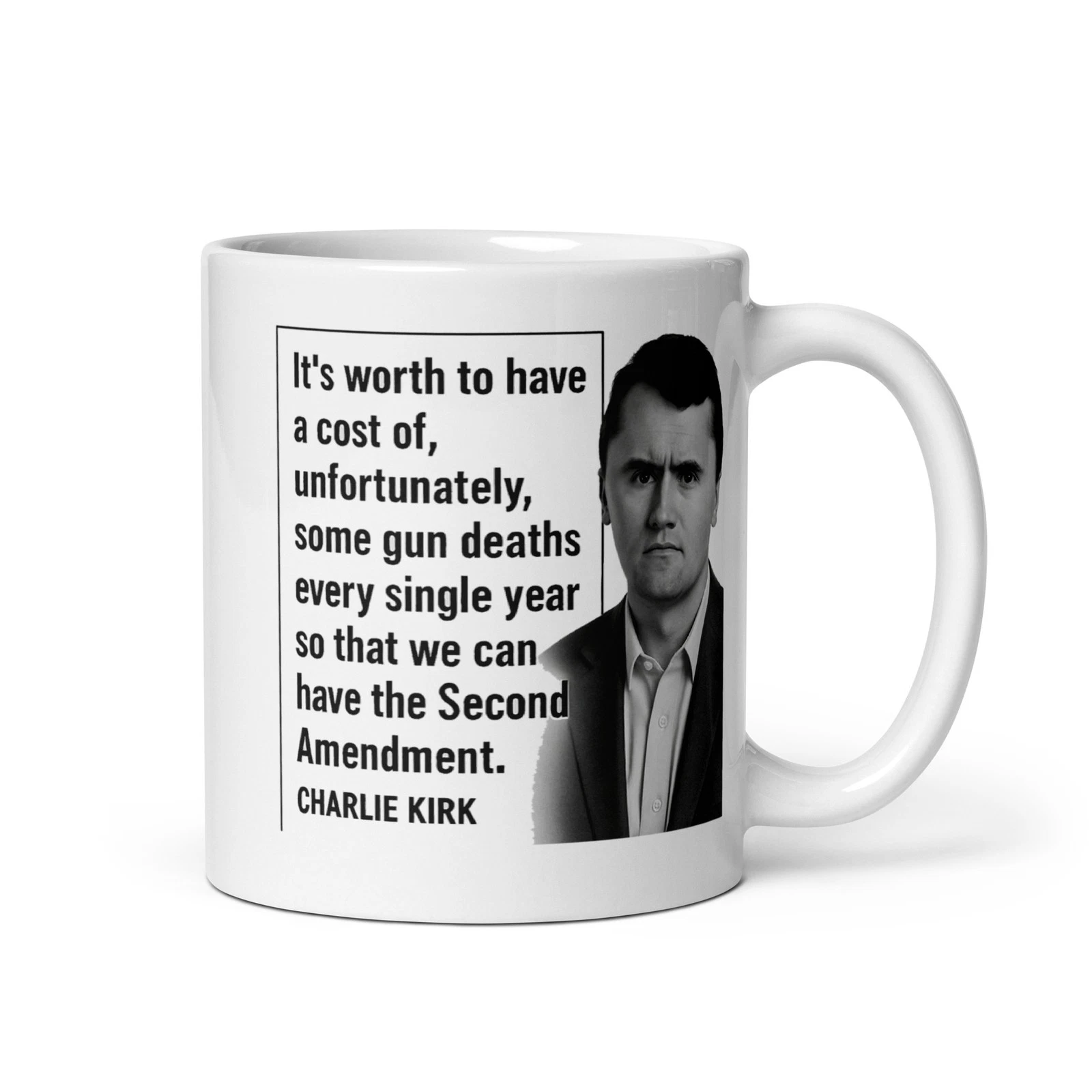 Charlie Kirk Mug,11oz or 15oz,gift Cup,Freedom Charlie Kirk,Ceramic Coffee Cup,