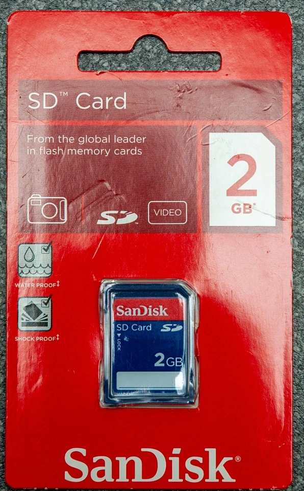 NEW SanDisk 2 GB Class 2 SD Secure Digital Flash Memory Card (SDSDB-002G-B35) - Image 4 of 4