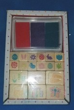 BRAND NEW Easter Mini 18 Stamps And 3 Ink Pad Set. PR25