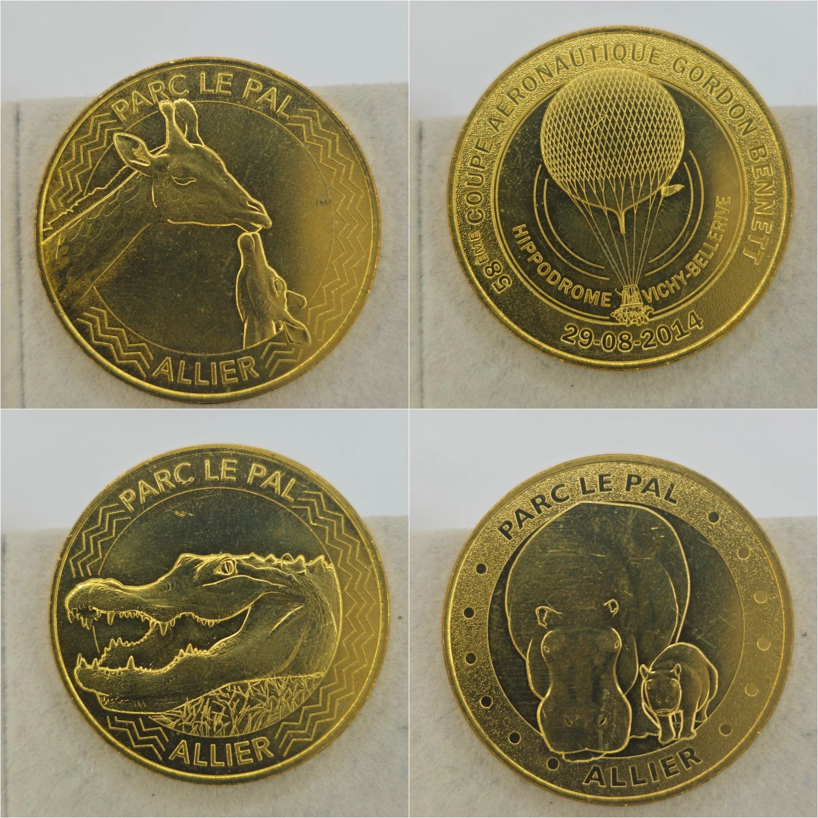 Allier 03 - Lot Jetons Touristiques Médailles Souvenirs Monnaie de Paris
