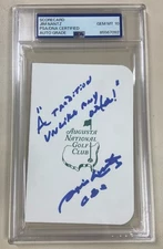 Jim Nantz Signed Autograph Augusta Masters Scorecard Auto 10 PSA/DNA