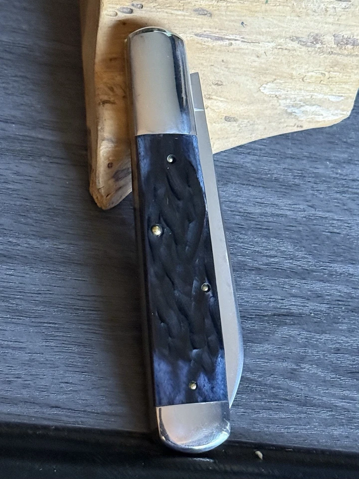NAVAJA DE BOLSILLO SCHATT & MORGAN EE. UU. por Queen jigged blue bone grand daddy barlow Foto 4 de 4