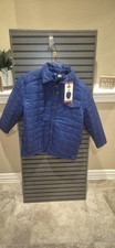 Quiksilver Youth Insulated Shirt Jacket Blue Medium 10/12 