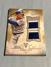 2015 Topps Triple Threads - Unity Jumbo Relics Mike Olt #UJR-MOL Gold 4/9
