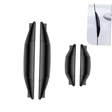 Car Door Anti-Collision Strips, Anti-Scratch Door Edge Protection 4 PCS Black