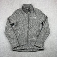 The North Face Women Small Gray Full Zip Fleece Jacket Better Sweater Athleisure