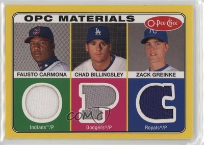 2009 O-Pee-Chee Materials Roberto Hernandez Chad Billingsley Zack Greinke e6p