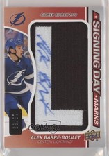 2021-22 SP Game Used Signing Day Marks Rookies 18/35 Alex Barre-Boulet Auto 01jj