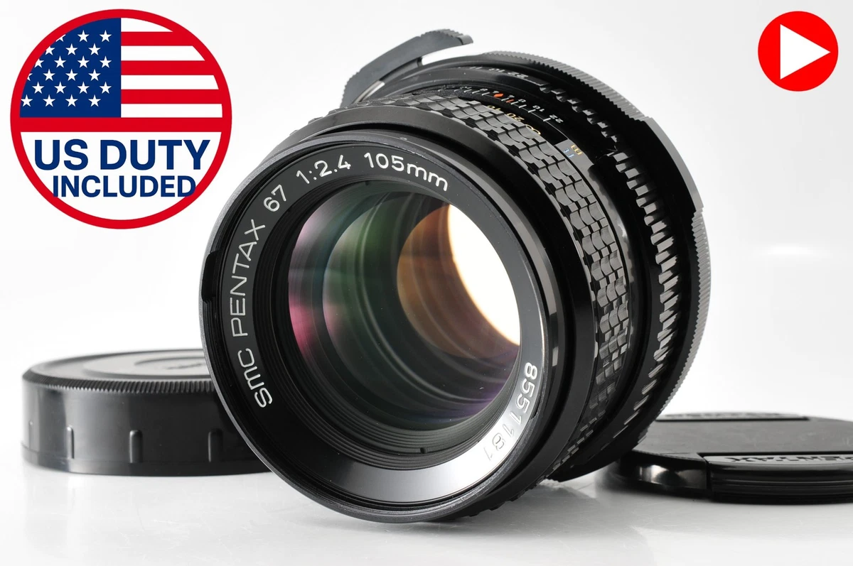 Pentax Camera Lenses SMC 105mm Focal f/2.4 Maximum Aperture for