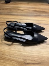C.Paravano Women's Pointed Toe Black Flats Size 9