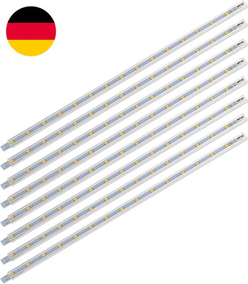 SEBSON LED Leiste 12V Warmweiß 8-Tlg., Lichtleiste 30Cm Mit Netzteil, Schalter U