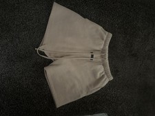 2023 Authentic Essentials Fear Of God Sweat Shorts Cream Beige Fleece Medium