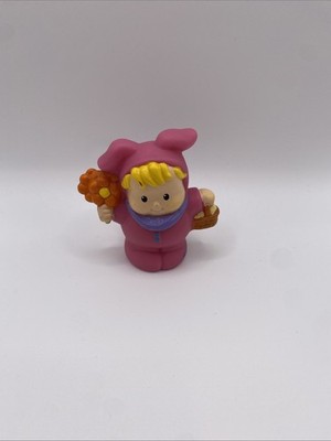 Fisher Price Little People Easter Pink Bunny Outfit Girl Figure