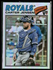 2026 Topps Heritage Baseball Carter Jensen #199 Chrome Refractor RC Rookie
