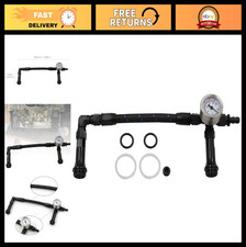 Dual Feed An6 Carburetor Fuel Line Kit With Pressure Gauge - Black 4150 Compati Dual Feed An6 Carburetor Fuel Line Kit With Pressure Gauge - Black 4150 Compati