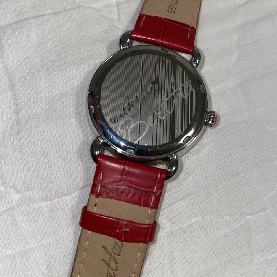 Reloj firmado Bertha. Reloj de cuero genuino muy bonito, funciona. Foto 3 de 4