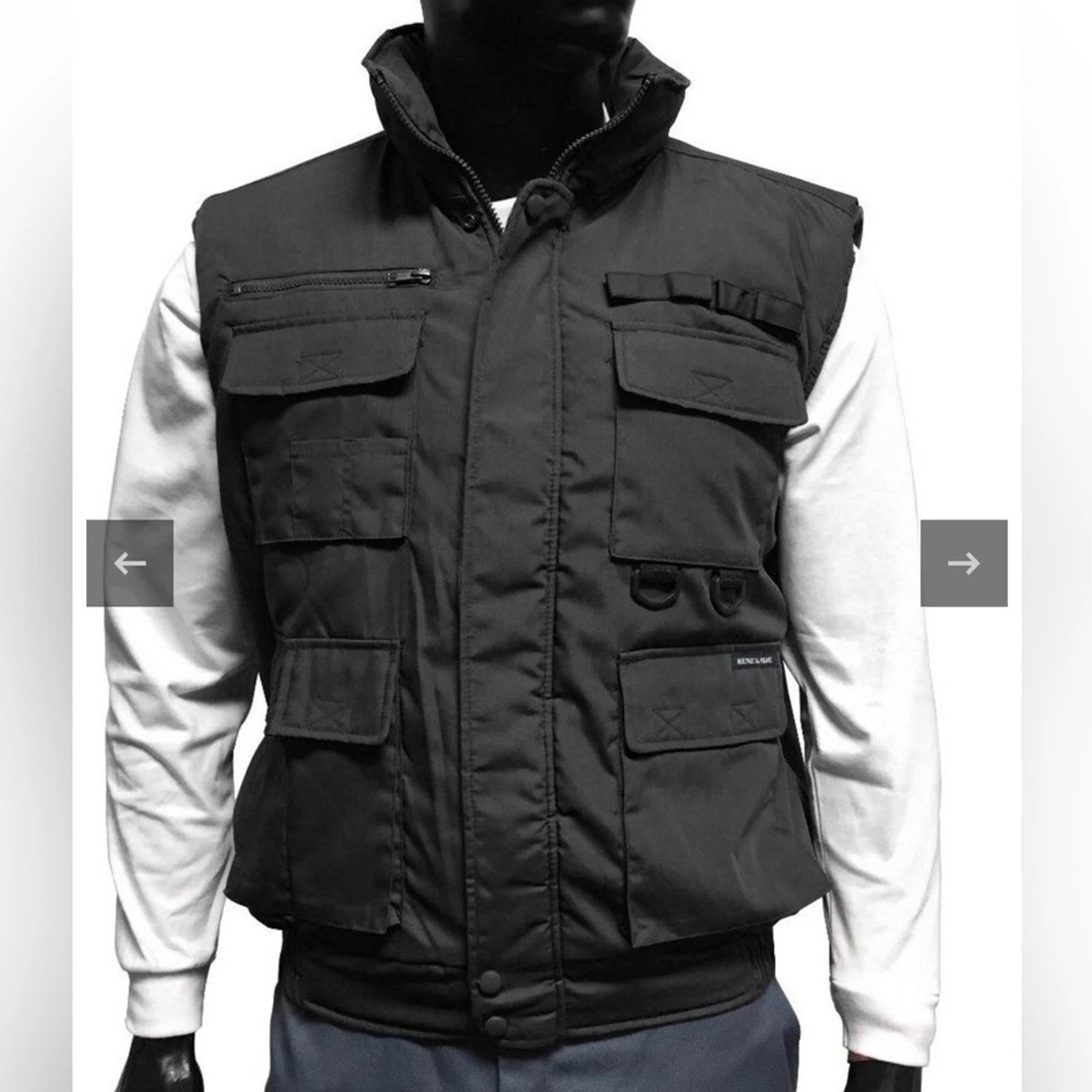 Renegade Sportswear Green Utility Fleece Vest Water Resistant Vest Men’s Size L