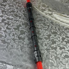 Star Wars Darth Maul Double-Bladed Lightsaber 1999 Hasbro LFL - Lights Sounds