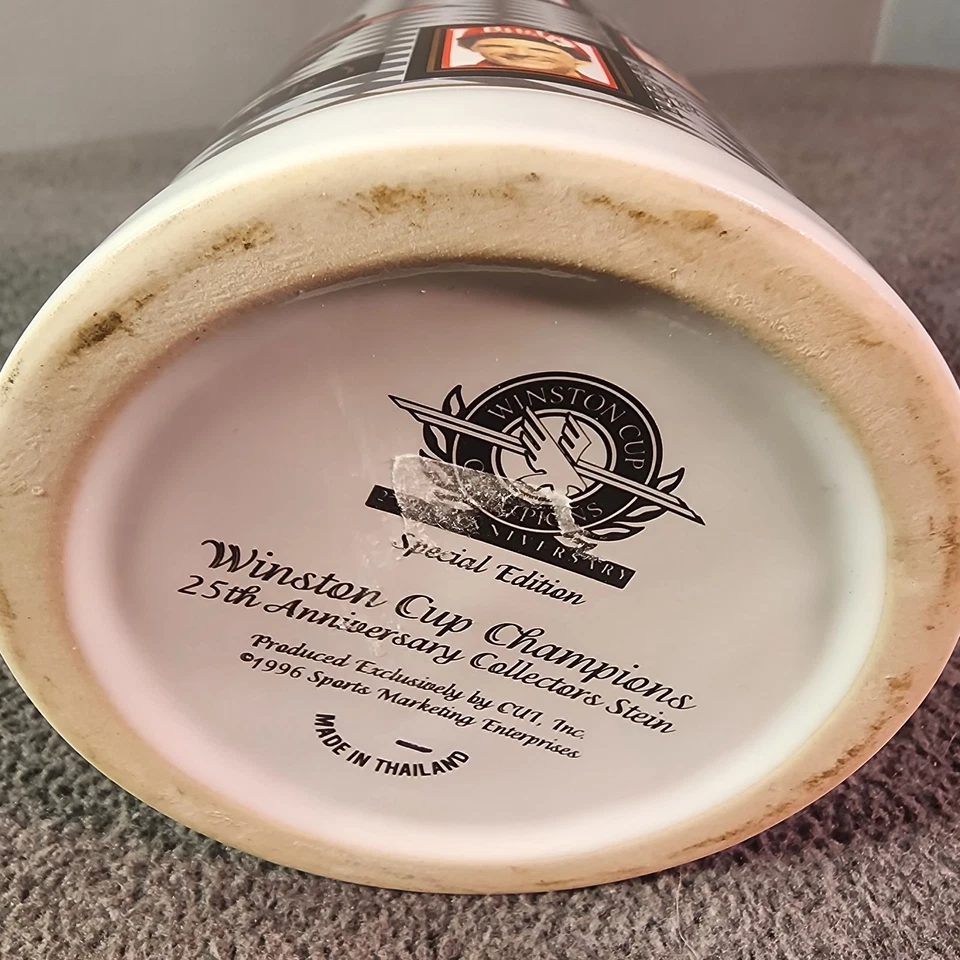 Taza/taza de cerveza vintage Winston Cup Champions 25 aniversario 1996  Foto 4 de 4