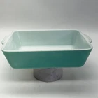 Pyrex 502-B 1.5 QT Baking Dish Aqua Blue Turquoise Vintage MCM Ovenware