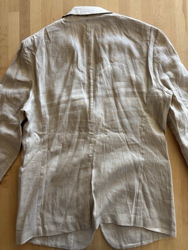 Quince Men's Linen Blazer - Large Tan NWT - Picture 8 of 9