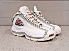 FILA Mens Grant Hill 2 Shoes White & Gray Siz...