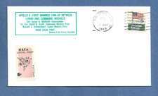 APOLLO 9 LINK-UP LUNAR COMMAND MODULES MAR 7,1969 LOCAL POST SPACE COVER NASA