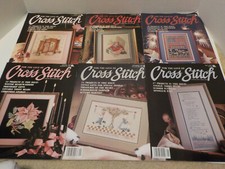 Vintage LOT of 6 FOR THE LOVE OF CROSS STITCH Leisure Arts Publication Magazine