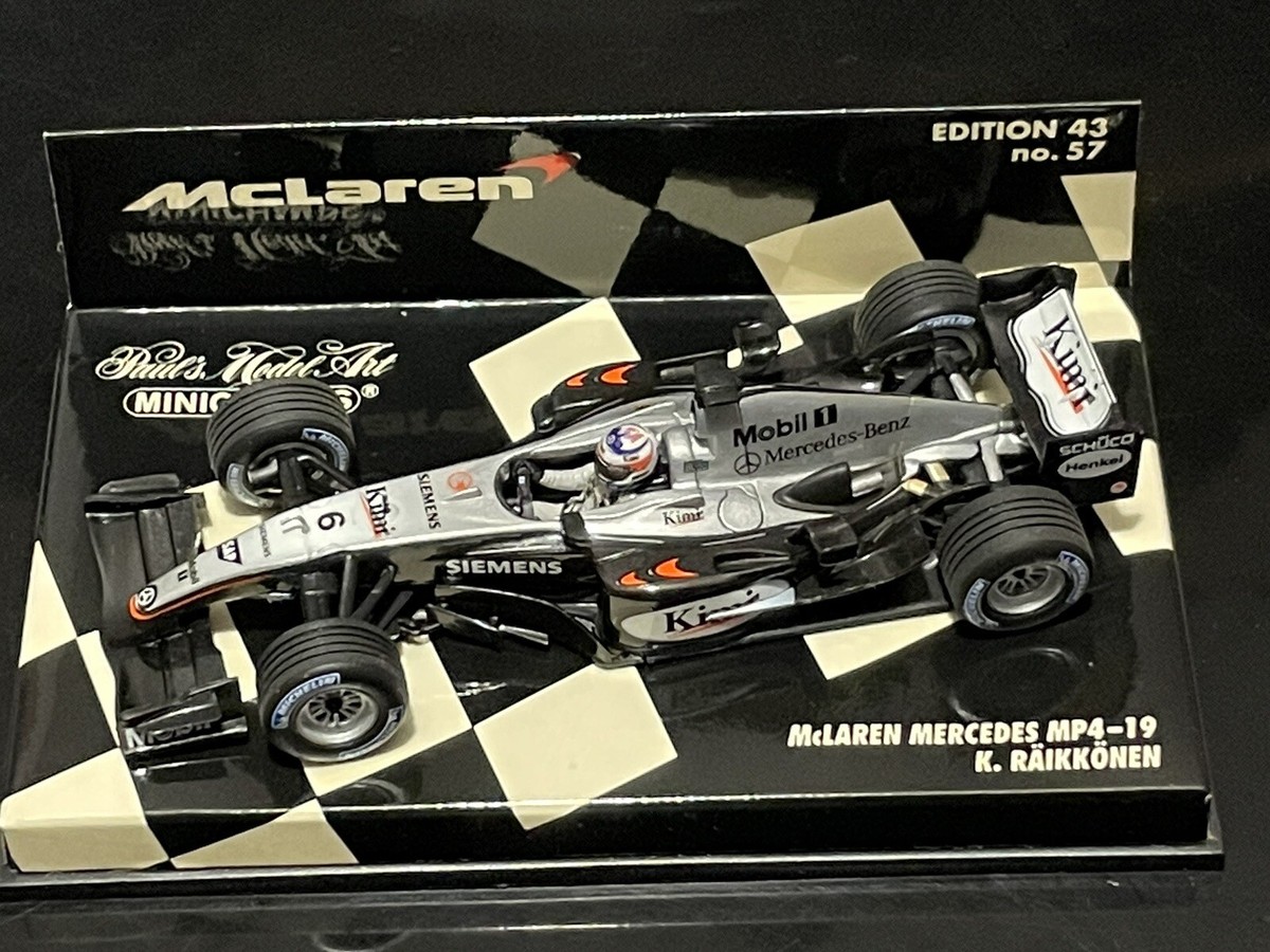 McLaren Mercedes MP4/19 Kimi Raikkonen 2004 1/43 Minichamps F1 | eBay