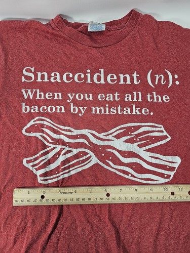 Mens Small Red Snaccident - Short Sleeve Shirt Delta EC - Picture 6 of 9