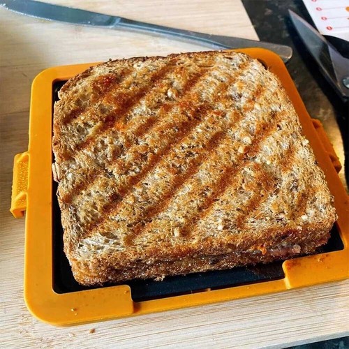 Toasted Sandwich Maker Microwavable Maschine Waffel Mikrowelle Ofen Toastie - Bild 2 von 17