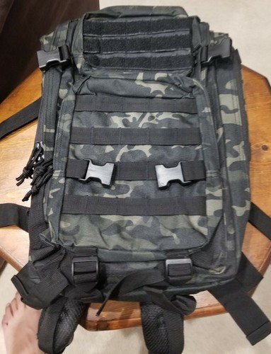 Militär Taktischer Rucksack.  Army 3 Day Assault Pack.  Wasserdicht. Green Camo. - Bild 1 von 6