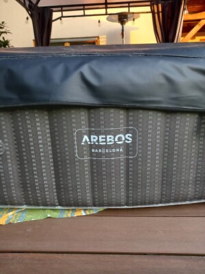 Arebos BARCELONA Quadratisch Spa Whirlpool 185x185x65 cm - 910L